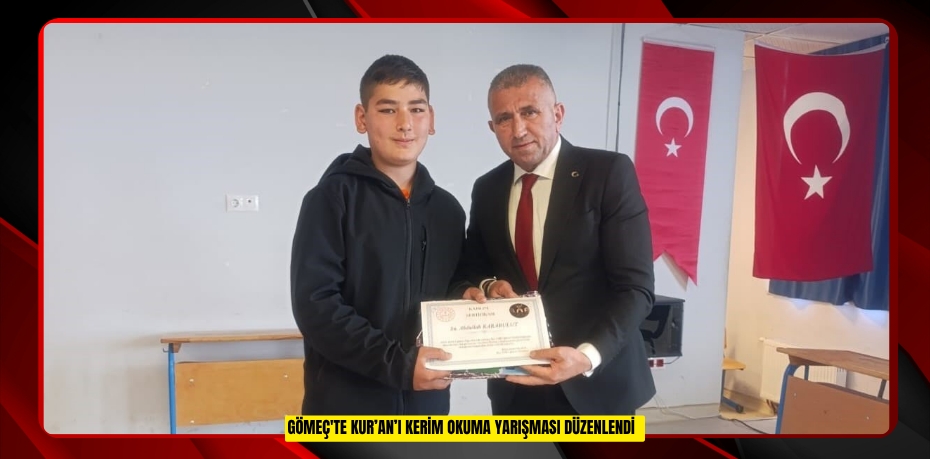 Gömeç'te Kur’an’ı Kerim okuma yarışması düzenlendi  
