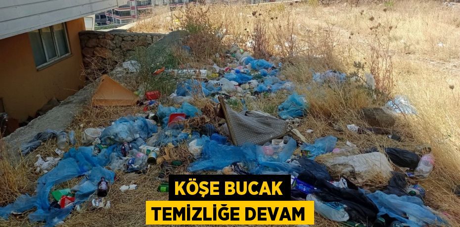 Köşe bucak temizliğe devam