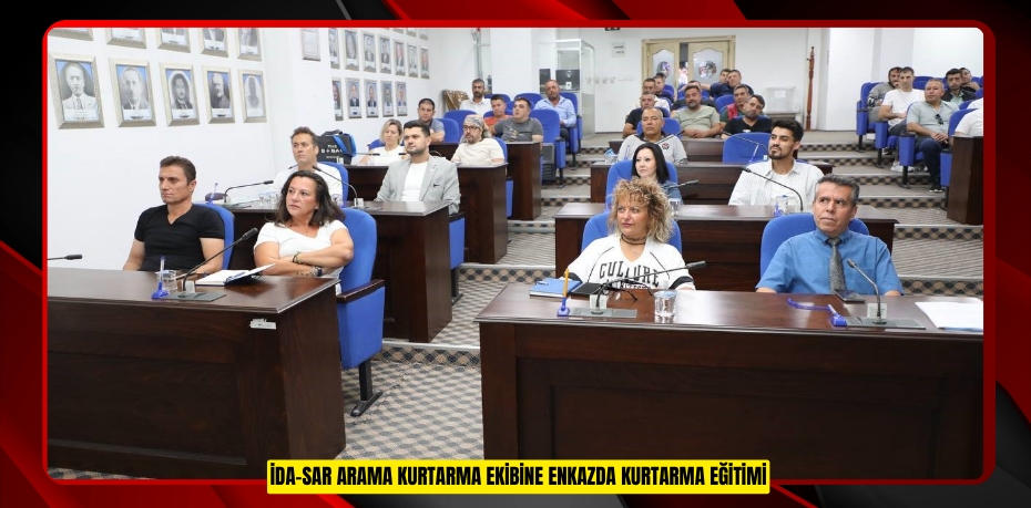 İDA-SAR Arama Kurtarma Ekibine enkazda kurtarma eğitimi