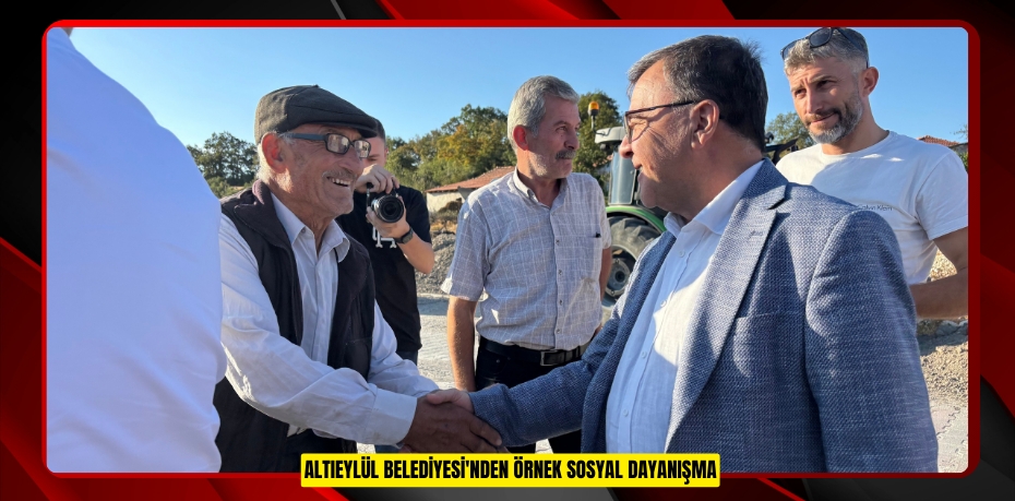 ALTIEYLÜL BELEDİYESİ'NDEN ÖRNEK SOSYAL DAYANIŞMA