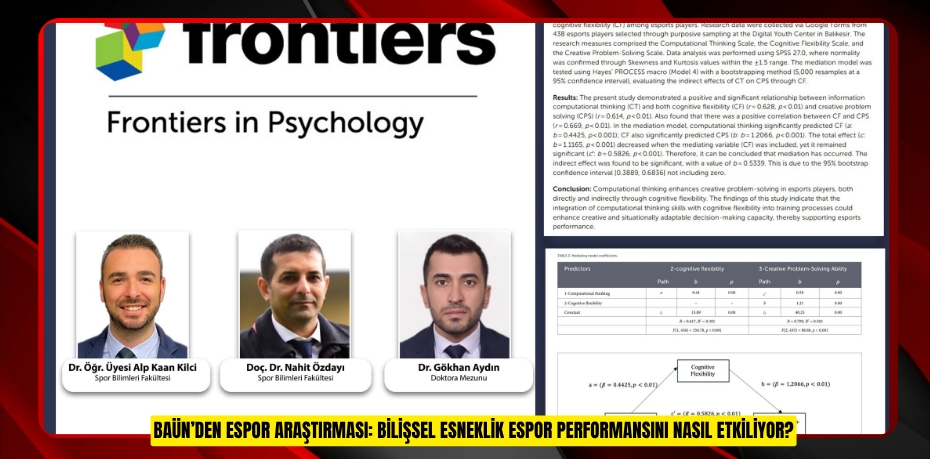 BAÜN’DEN ESPOR ARAŞTIRMASI: BİLİŞSEL ESNEKLİK ESPOR PERFORMANSINI NASIL ETKİLİYOR?