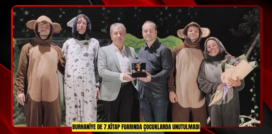 Burhaniye de 7.Kitap Fuarında çocuklarda unutulmadı