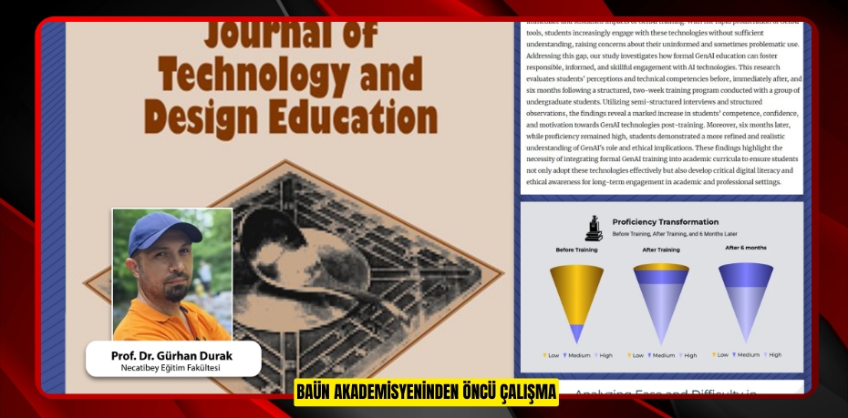 BAÜN AKADEMİSYENİNDEN ÖNCÜ ÇALIŞMA