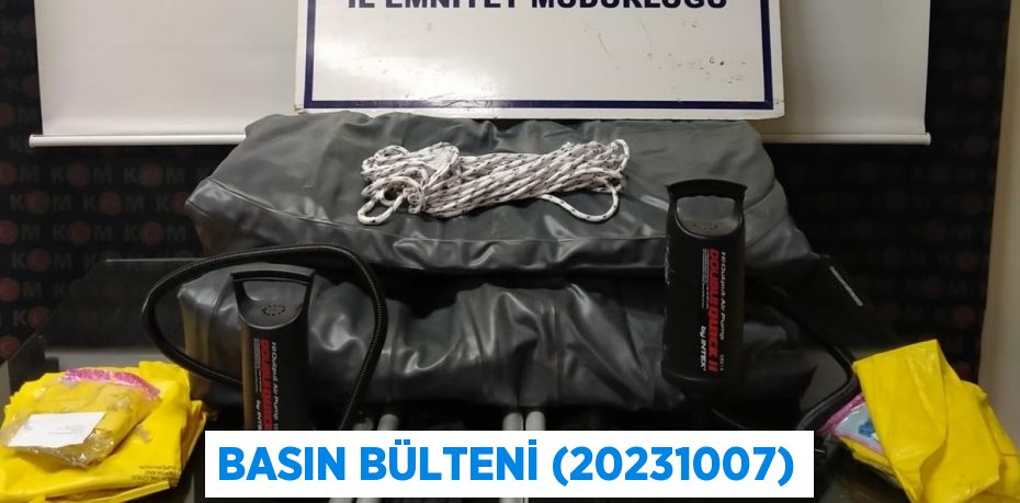 Basın Bülteni (20231007)