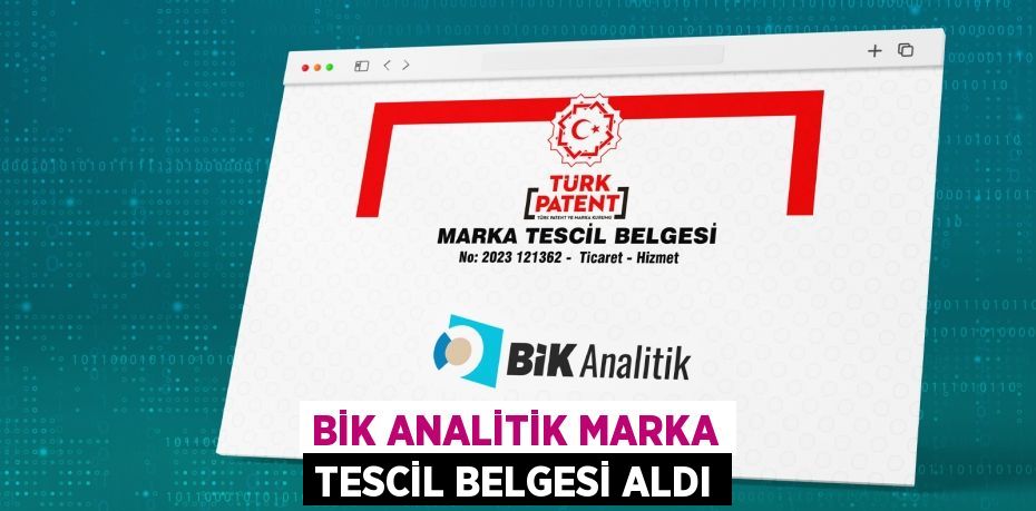 BİK Analitik marka tescil belgesi aldı