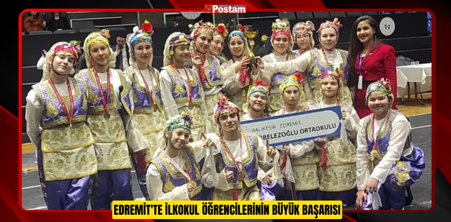 Edremit'te ilkokul öğrencilerinin büyük başarısı