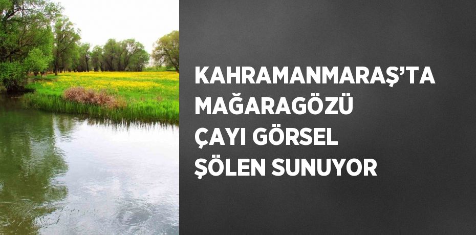 KAHRAMANMARAŞ’TA MAĞARAGÖZÜ ÇAYI GÖRSEL ŞÖLEN SUNUYOR