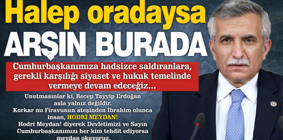 "HALEP ORADAYSA ARŞIN BURADA"
