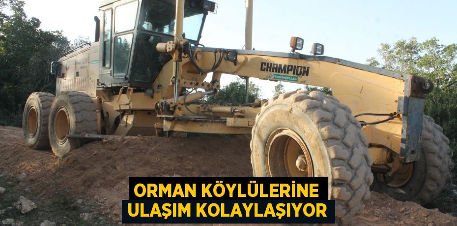 ORMAN KÖYLÜLERİNE ULAŞIM KOLAYLAŞIYOR