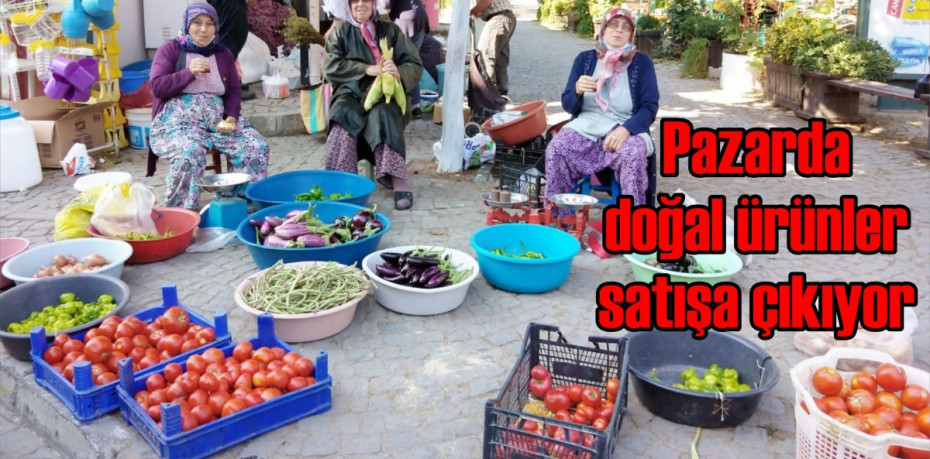 Pazarda doğal ürünler satışa çıkıyor
