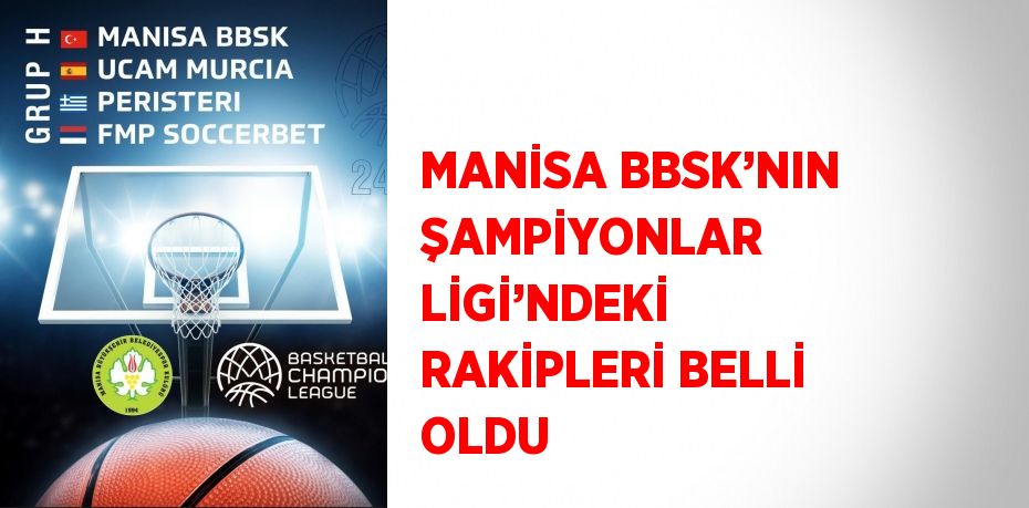 MANİSA BBSK’NIN ŞAMPİYONLAR LİGİ’NDEKİ RAKİPLERİ BELLİ OLDU