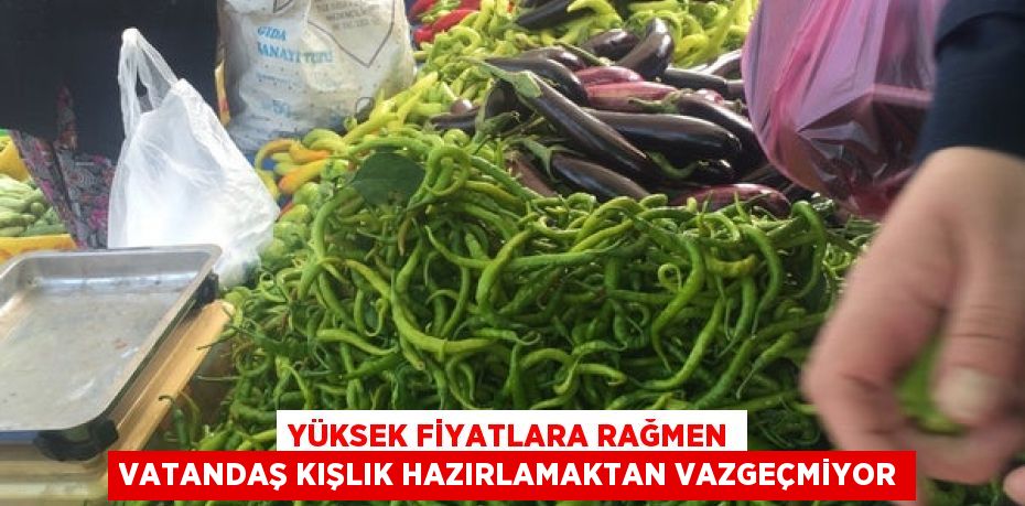 Yüksek fiyatlara rağmen vatandaş kışlık hazırlamaktan vazgeçmiyor