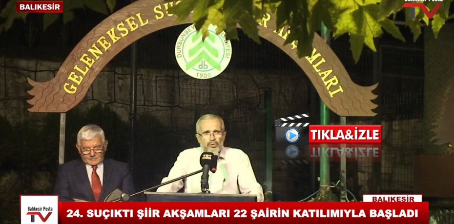 24. SUÇIKTI ŞİİR AKŞAMLARI 22 ŞAİRİN KATILIMIYLA BAŞLADI