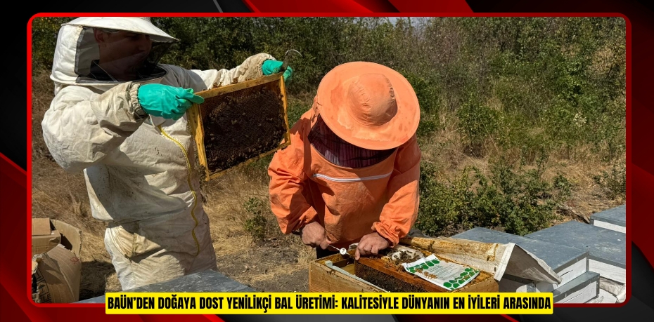 BAÜN’DEN DOĞAYA DOST YENİLİKÇİ BAL ÜRETİMİ: KALİTESİYLE DÜNYANIN EN İYİLERİ ARASINDA