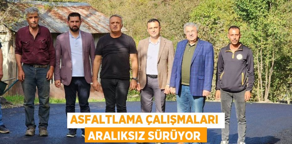 ASFALTLAMA ÇALIŞMALARI ARALIKSIZ SÜRÜYOR