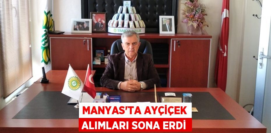MANYAS'TA AYÇİÇEK ALIMLARI SONA ERDİ