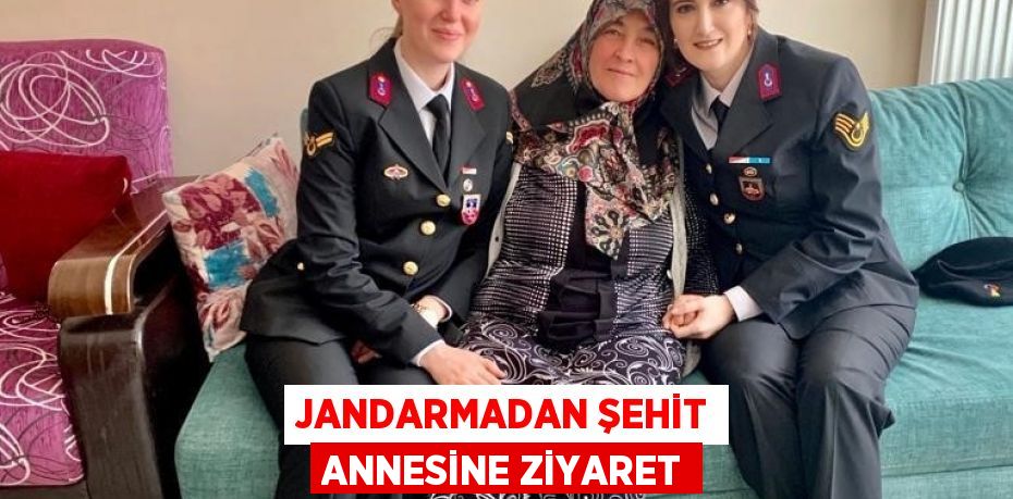 JANDARMADAN ŞEHİT ANNESİNE ZİYARET