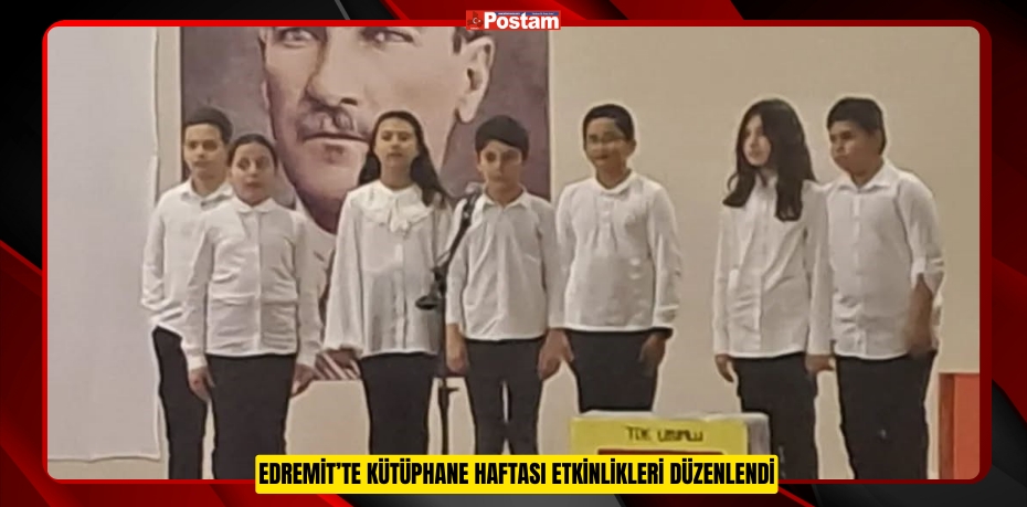 Edremit’te kütüphane haftası etkinlikleri düzenlendi  