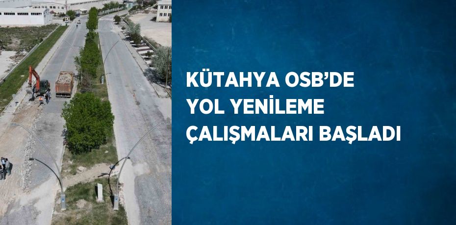 KÜTAHYA OSB’DE YOL YENİLEME ÇALIŞMALARI BAŞLADI