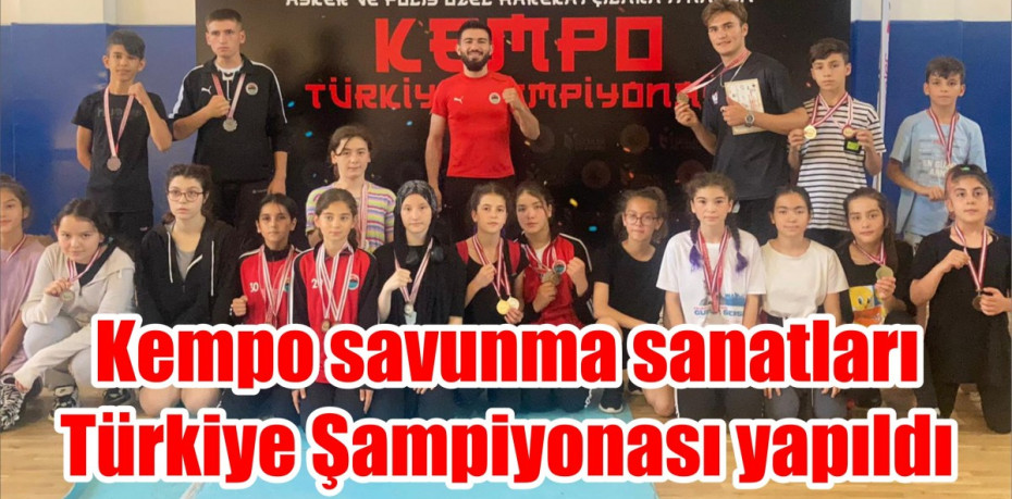 Kempo savunma sanatları Türkiye Şampiyonası yapıldı