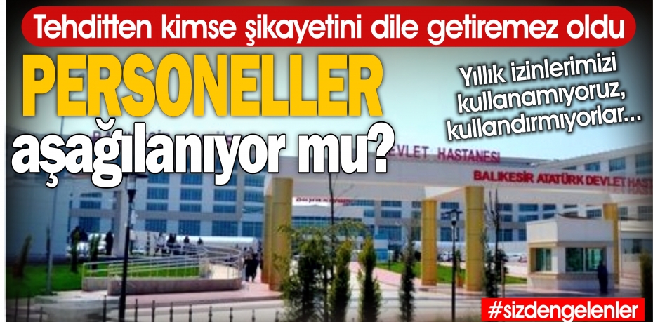 ŞEHİR HASTANESİ PERSONEL İSYANDA