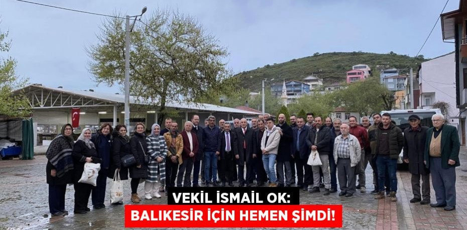Vekil İsmail OK: Balıkesir için hemen şimdi!