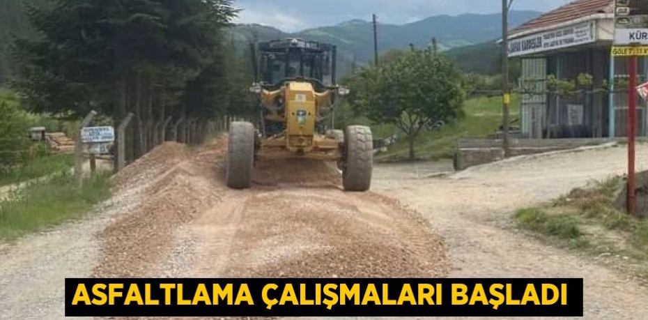 Asfaltlama çalışmaları başladı