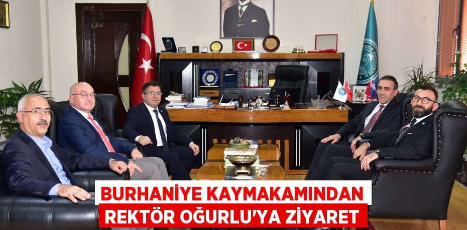 Burhaniye Kaymakamından Rektör Oğurlu’ya Ziyaret