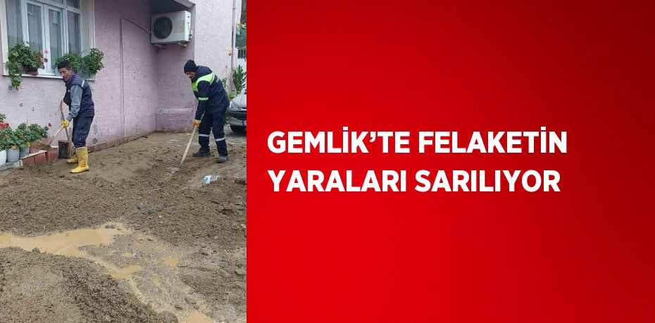 GEMLİK’TE FELAKETİN YARALARI SARILIYOR