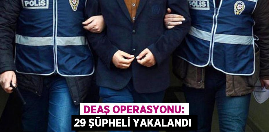 DEAŞ operasyonu: 29 şüpheli yakalandı