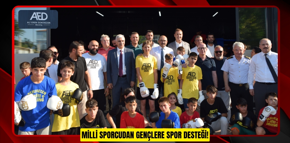 MİLLİ SPORCUDAN GENÇLERE SPOR DESTEĞİ!
