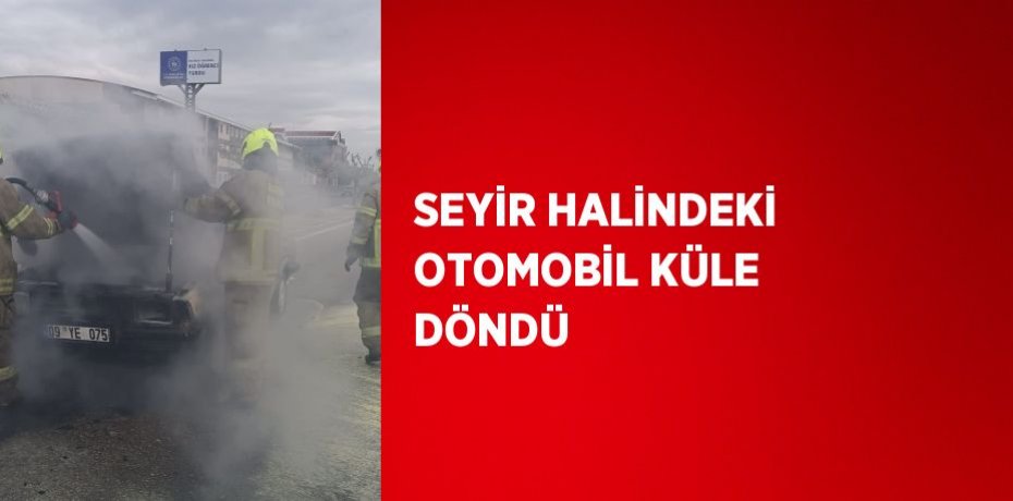 SEYİR HALİNDEKİ OTOMOBİL KÜLE DÖNDÜ