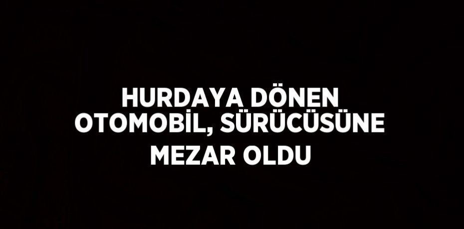 HURDAYA DÖNEN OTOMOBİL, SÜRÜCÜSÜNE MEZAR OLDU
