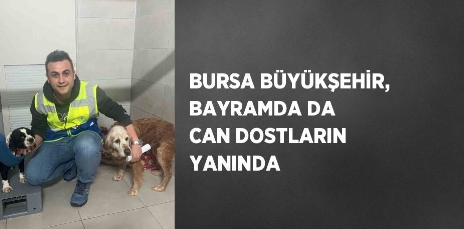 BURSA BÜYÜKŞEHİR, BAYRAMDA DA CAN DOSTLARIN YANINDA