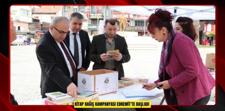 Kitap bağış kampanyası Edremit’te başladı  