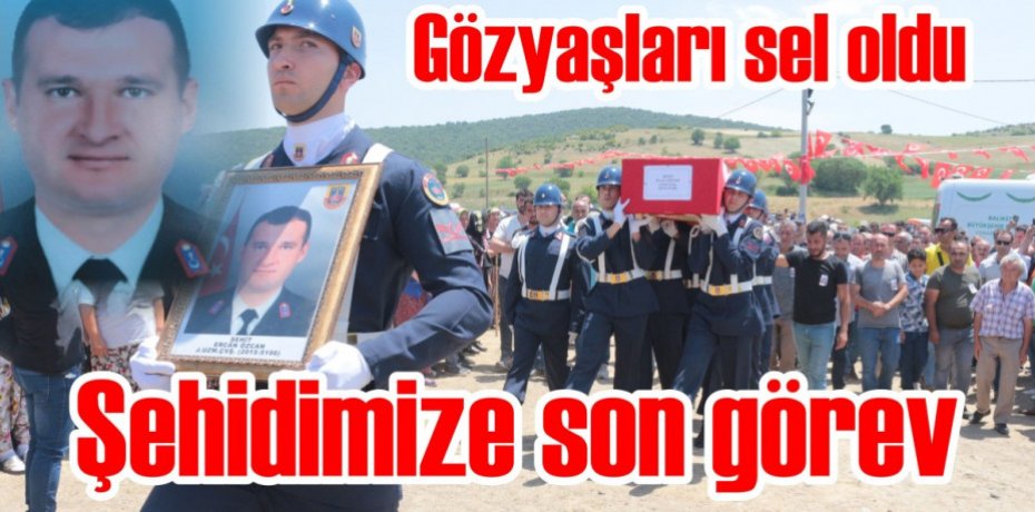 Şehit Uzman Çavuş Özcan'a veda