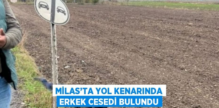 MİLAS’TA YOL KENARINDA ERKEK CESEDİ BULUNDU