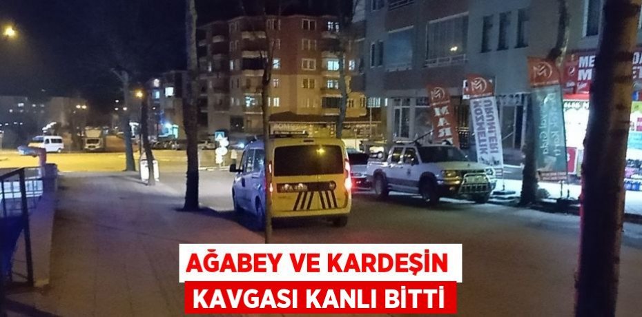 AĞABEY VE KARDEŞİN KAVGASI KANLI BİTTİ