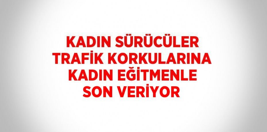 KADIN SÜRÜCÜLER TRAFİK KORKULARINA KADIN EĞİTMENLE SON VERİYOR