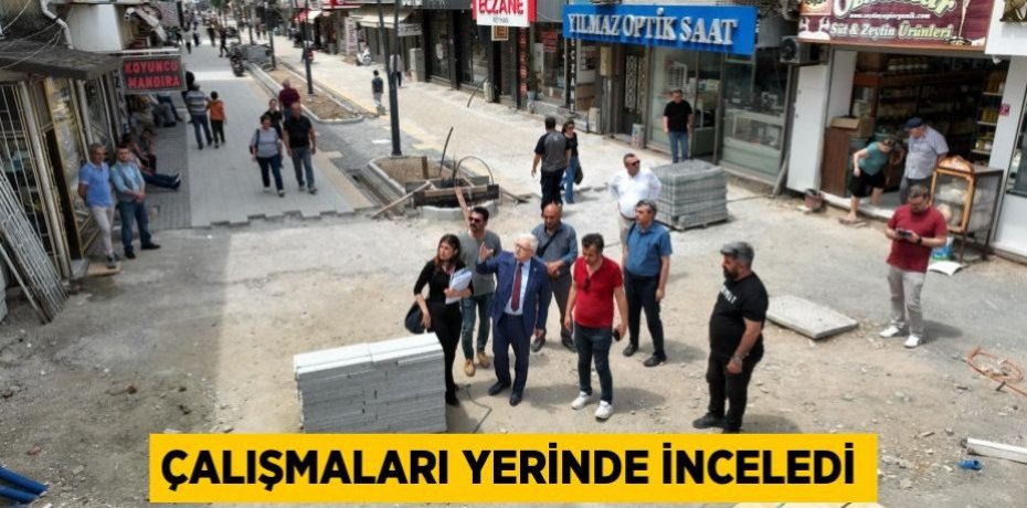 Çalışmaları yerinde inceledi