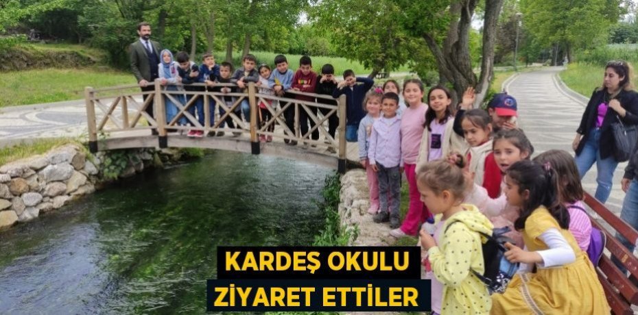 Kardeş okulu ziyaret ettiler