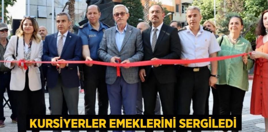 KURSİYERLER EMEKLERİNİ SERGİLEDİ