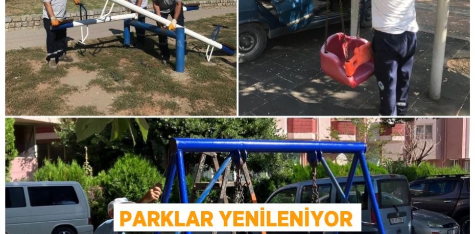 Parklar yenileniyor