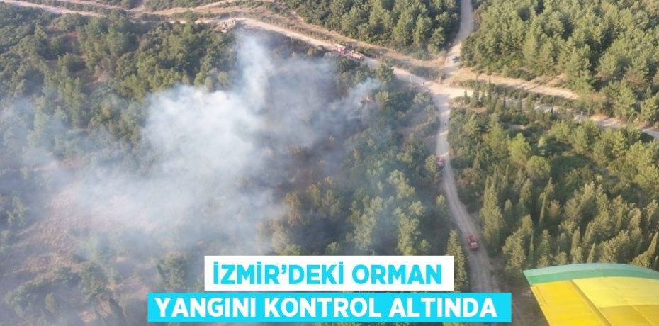 İZMİR’DEKİ ORMAN YANGINI KONTROL ALTINDA
