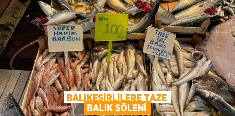 BALIKESİRLİLERE TAZE BALIK ŞÖLENİ