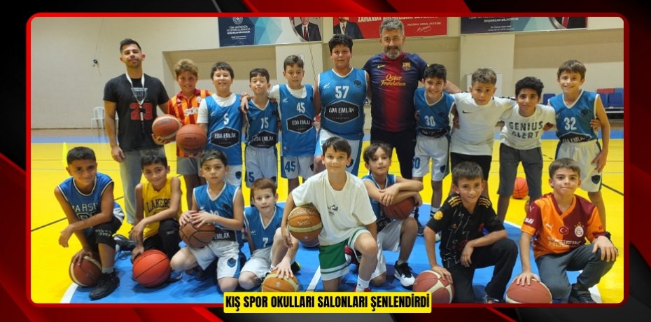 Kış Spor Okulları salonları şenlendirdi