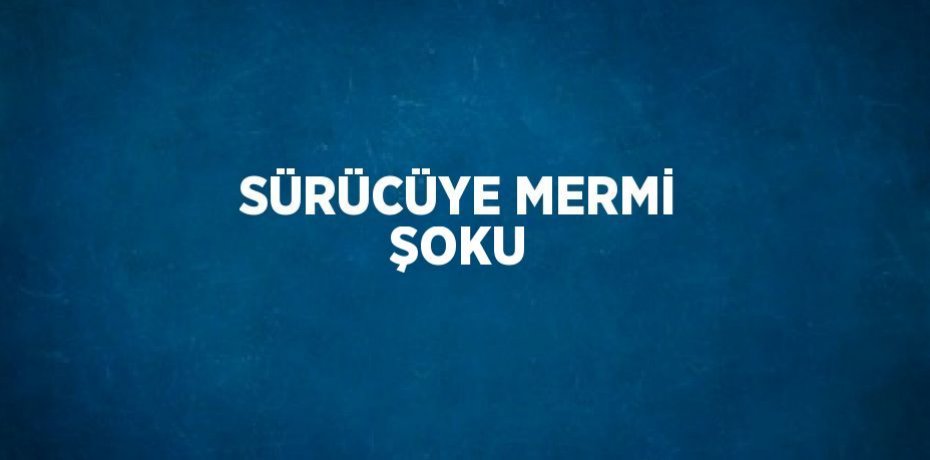SÜRÜCÜYE MERMİ ŞOKU