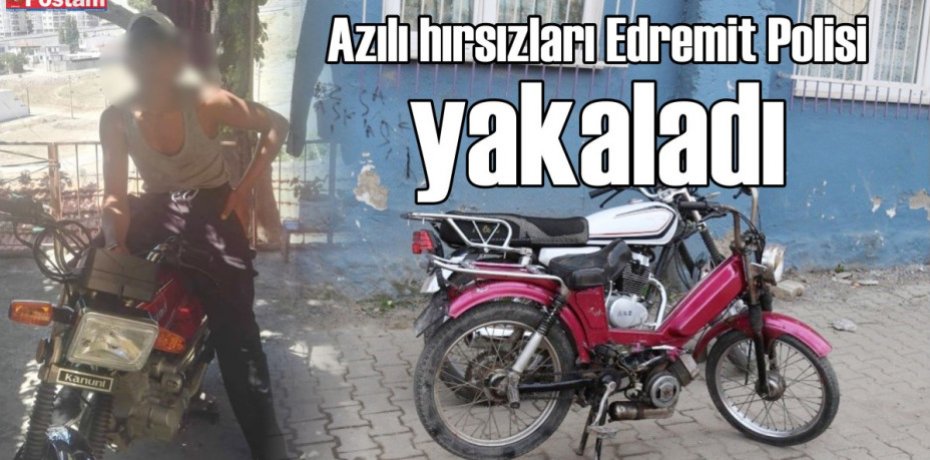 Azılı hırsızları Edremit polisi yakaladı