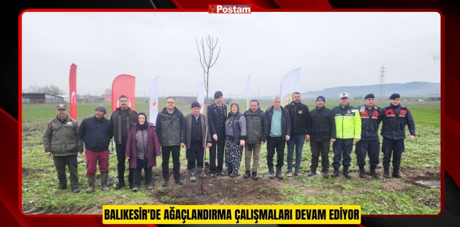Balıkesir'de ağaçlandırma çalışmaları devam ediyor