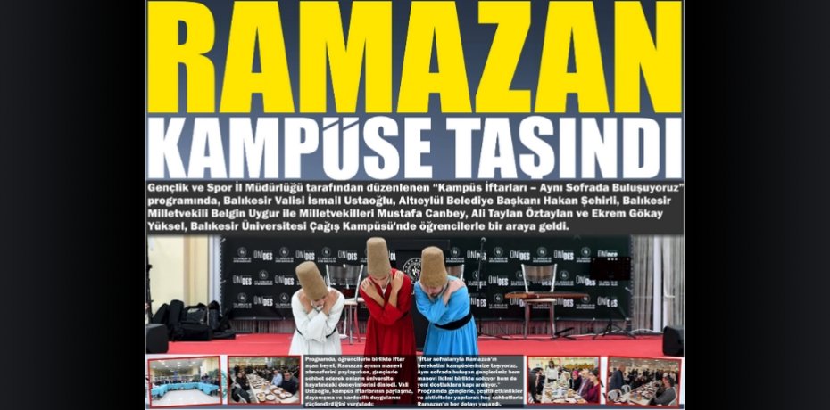 RAMAZAN KAMPÜSE TAŞINDI